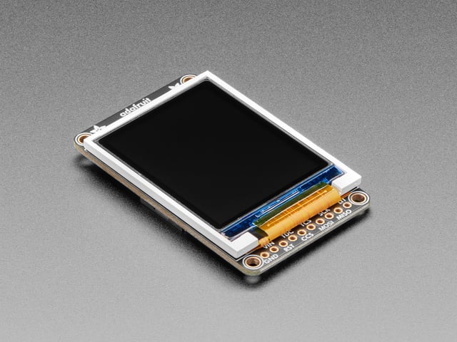 Angle shot of 1.8" Color TFT LCD display with MicroSD Card Breakout