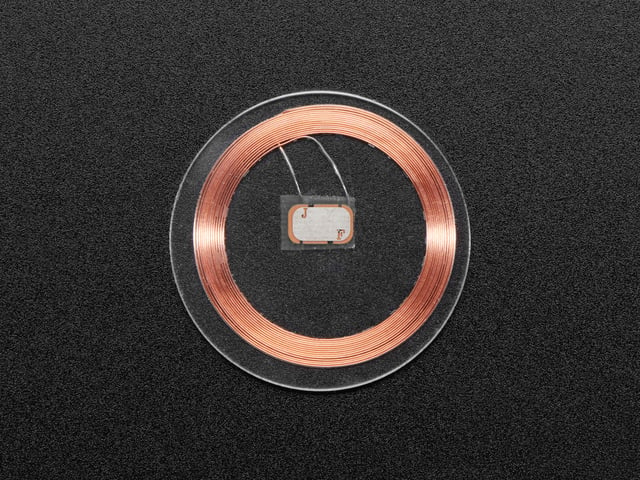 Clear disc with copper coil inside