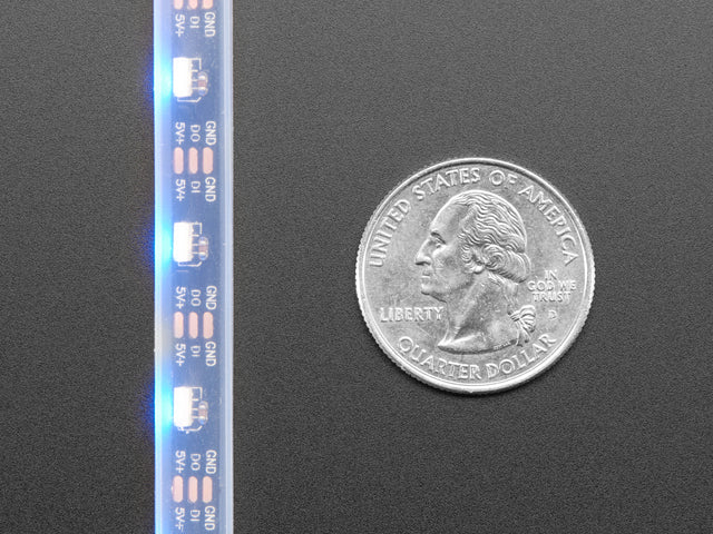 Adafruit NeoPixel LED Side Light Strip - Black 60 LED