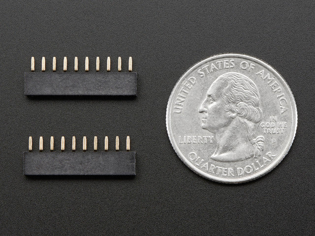 2mm 10 pin Socket Headers (for XBee) - Pack of 2