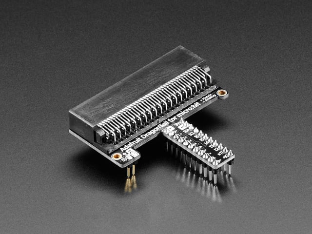 Fully assembled Adafruit DragonTail for micro:bit.