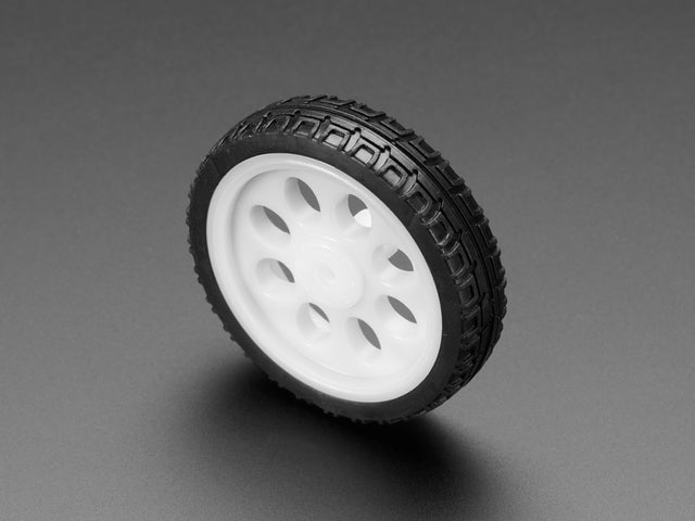 Thin White Wheel for TT DC Gearbox Motors