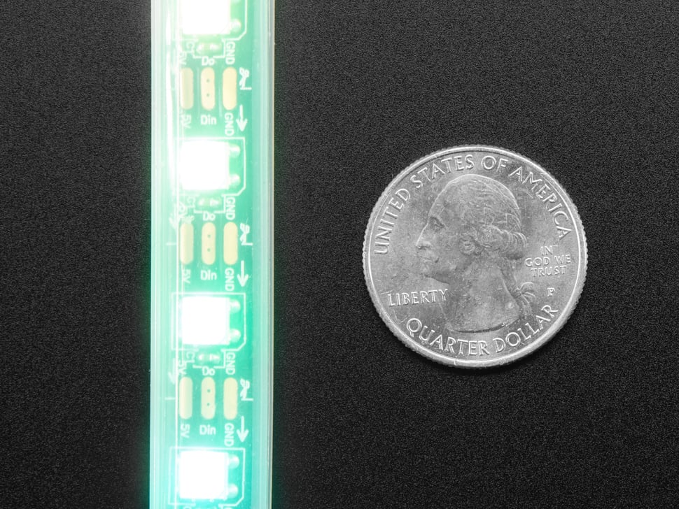 Adafruit NeoPixel LED Strip w/ Alligator Clips - 60 LED/m