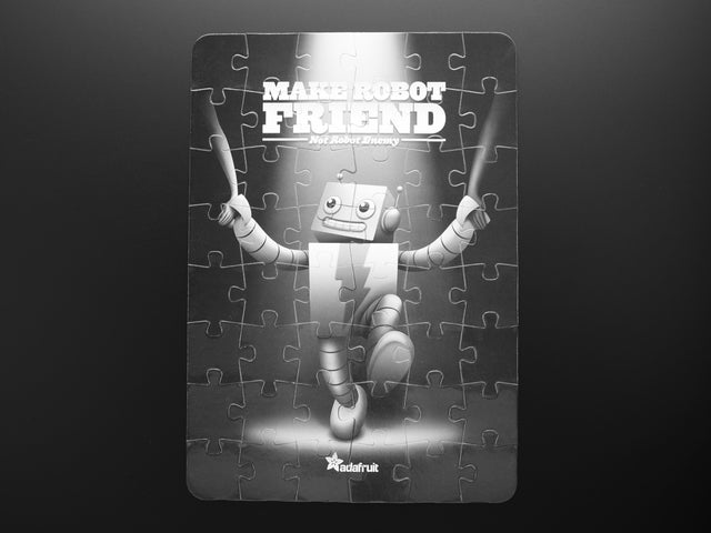 "Make Robot Friend" Jigsaw Puzzle