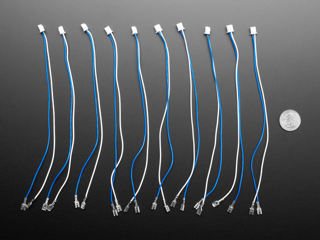 Arcade Button and Switch Quick-Connect Wires - 0.187" (10-pack)