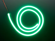 Coil of neon-looking green light