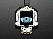 Video of a blinking eye on a Adafruit HalloWing M0 Express.