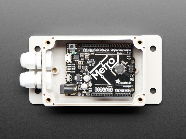 Flanged Weatherproof Enclosure With PG-7 Cable Glands