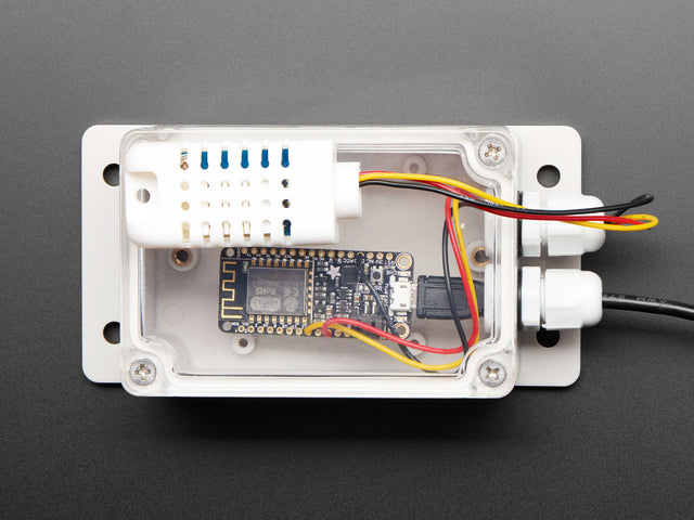 Flanged Weatherproof Enclosure With PG-7 Cable Glands