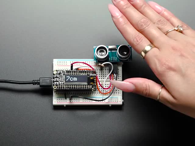 HC-SR04 Ultrasonic Sonar Distance Sensor + 2 x 10K resistors