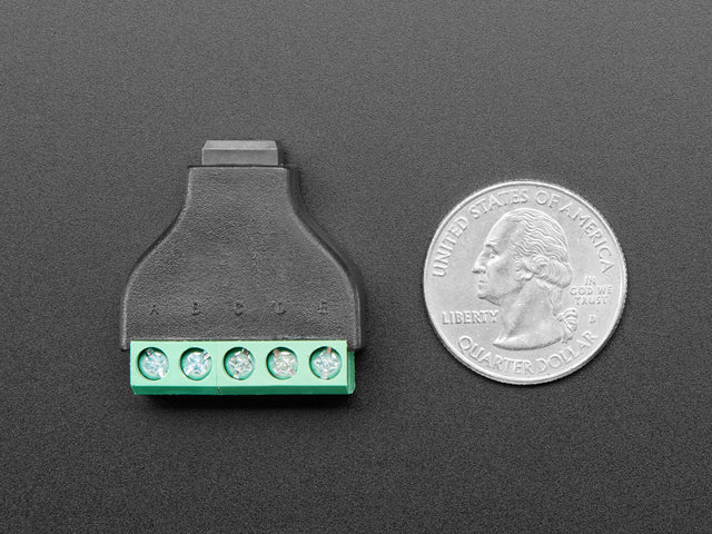 USB Mini B Female Socket to 5-pin Terminal Block