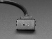 Snap-In Panel Mount Cable - USB C Socket to USB A Plug