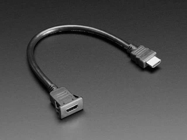 Snap-In Panel Mount HDMI Cable - 30cm