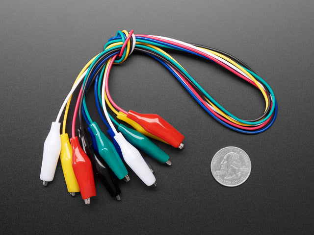 Small Alligator Clip Test Lead (set of 6)