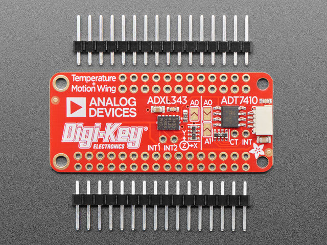 Adafruit ADXL343 + ADT7410 Sensor FeatherWing