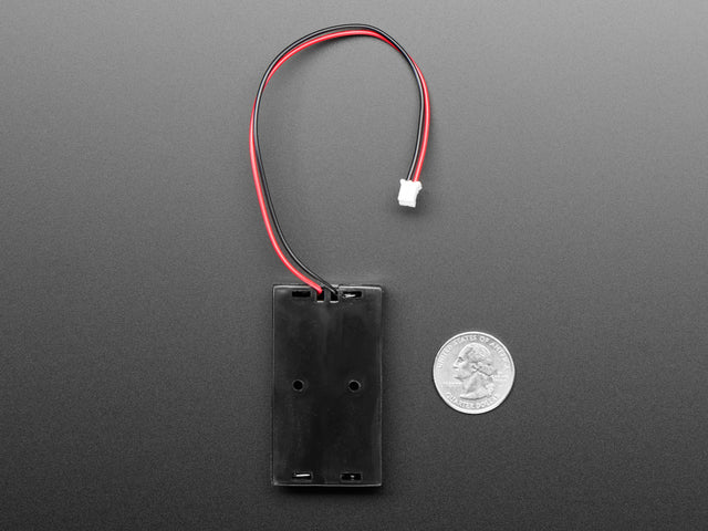 2 x AA Open Battery Holder with JST PH Connector