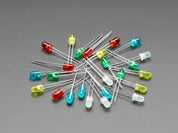 Diffused 5mm LED Pack - 5 LEDs each in 5 Colors - 25 Pack