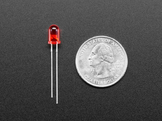 Diffused 5mm LED Pack - 5 LEDs each in 5 Colors - 25 Pack