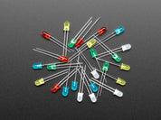 Diffused 5mm LED Pack - 5 LEDs each in 5 Colors - 25 Pack