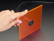 Micro USB B Jack to USB A Plug Round Panel Mount Adapter
