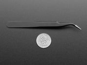 Fine tip curved tweezers - ESD safe