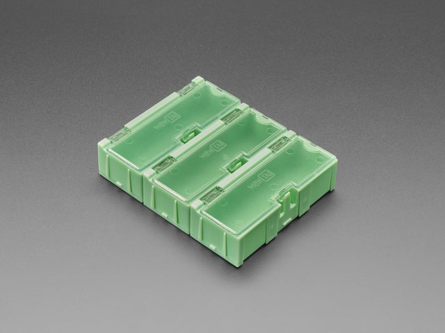 Small Modular Snap Boxes - SMD component storage - 3 pack