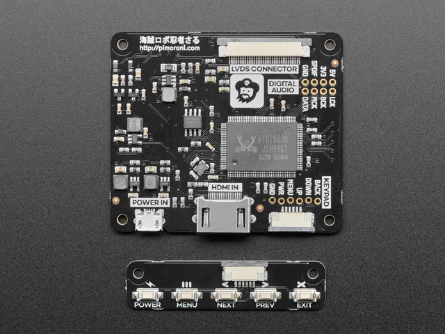 Pimoroni HDMI 10" IPS LCD Screen Kit - 1024x768