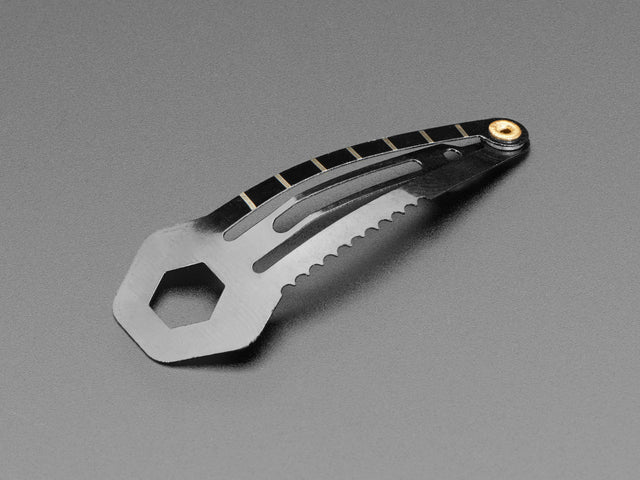 Tactical Multi-Tool Hair Clip in black metal