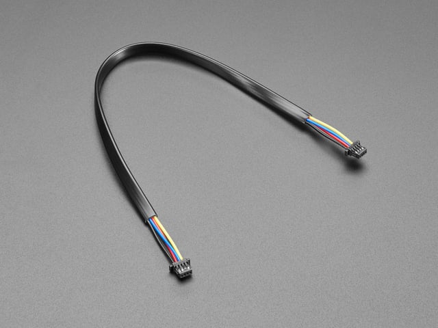 Angled shot of JST SH 4-Pin Cable - 200mm Long.