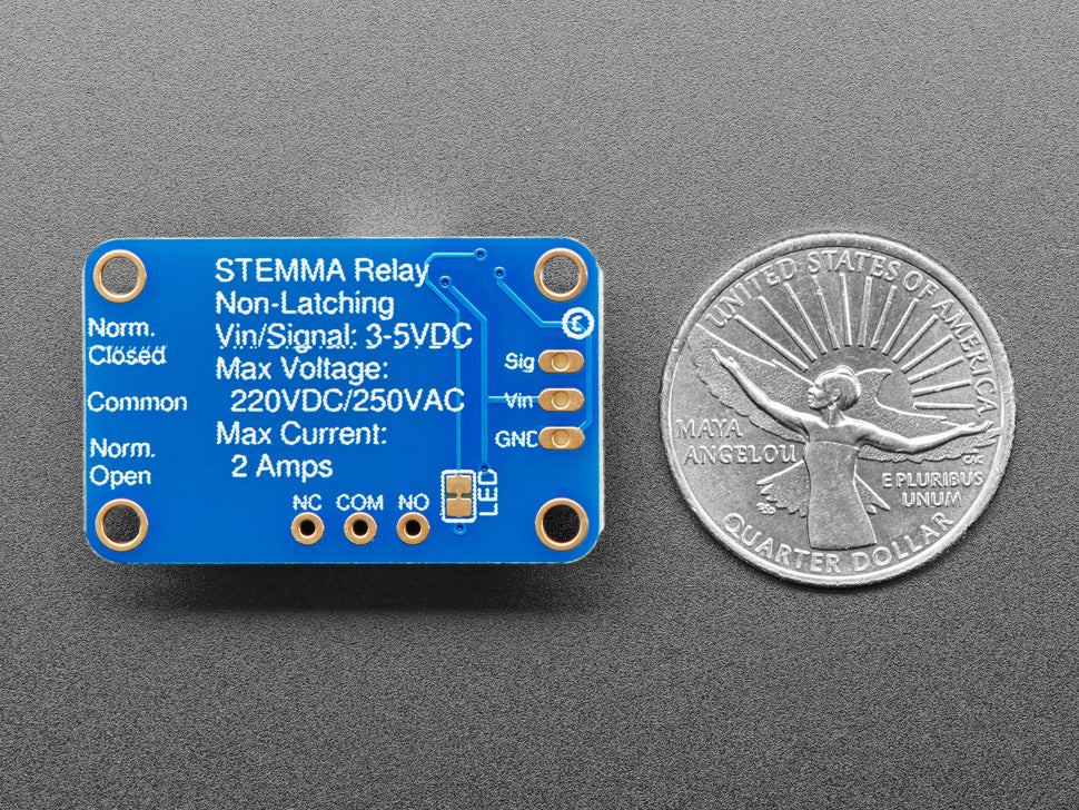 Adafruit STEMMA Non-Latching Mini Relay - JST PH 2mm