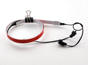 Red Electroluminescent (EL) Tape Strip - 100cm w/two connectors