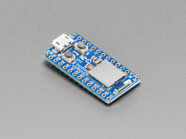 Angled shot of Adafruit ItsyBitsy nRF52840 Express - Bluetooth LE.