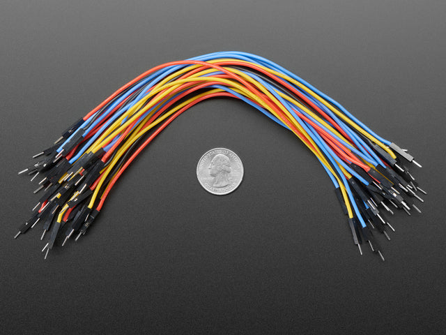 Premium Silicone Covered Male-Male Jumper Wires - 200mm x 40