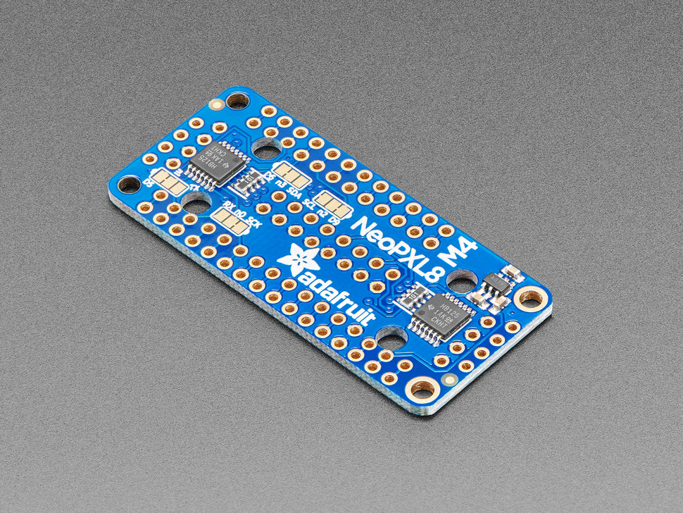 Adafruit NeoPXL8 FeatherWing for Feather M4 - 8 x DMA NeoPixels!