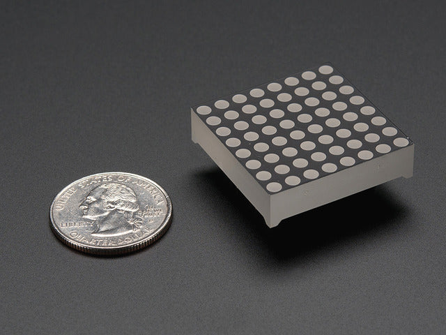Small 1.2" 8x8 Ultra Bright Red LED Matrix