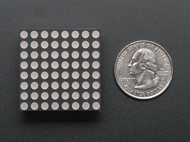 Small 1.2" 8x8 Ultra Bright Red LED Matrix