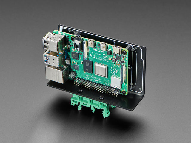 DIN Rail Mount Bracket for Raspberry Pi / BeagleBone / Arduino