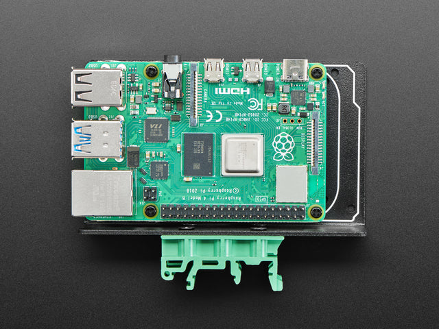DIN Rail Mount Bracket for Raspberry Pi / BeagleBone / Arduino