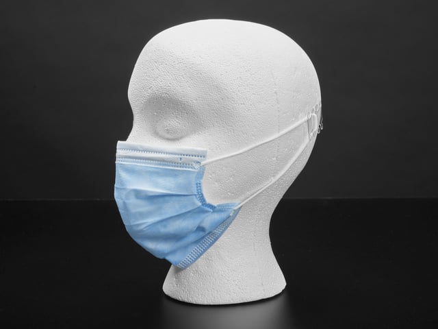 Standard Adult Disposable Masks - Blue Surgical-Style - 50 pk