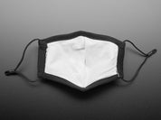 Adjustable Fabric Face Mask in Adafruit Black