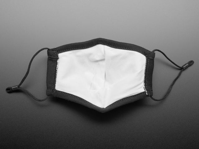 Adjustable Fabric Face Mask in Adafruit Black