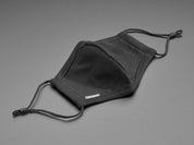 Adjustable Fabric Face Mask in Adafruit Black