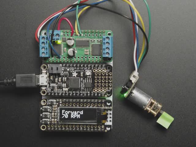 Geared DC Motor rotating while connected Circuitry shows RPM changing