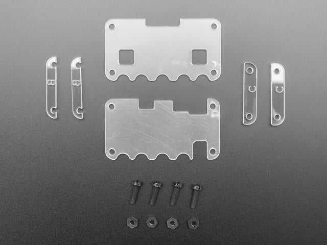 Clear Acrylic Enclosure + Hardware Kit for Adafruit CLUE
