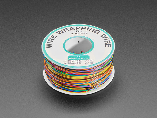 Large spool of Rainbow Wire Wrap Thin Prototyping & Repair Wire