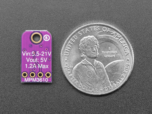 MPM3610 5V Buck Converter Breakout - 21V In 5V Out at 1.2A