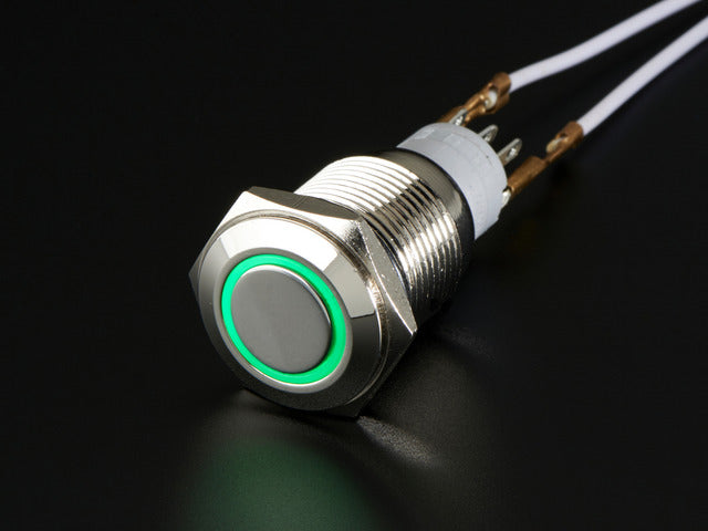 Off Switch with Green LED Ring.