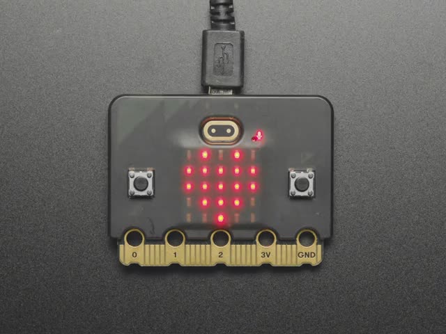 Top down view of a CLUE board installed in a Translucent Snap-on Case for micro:bit V2. - Black