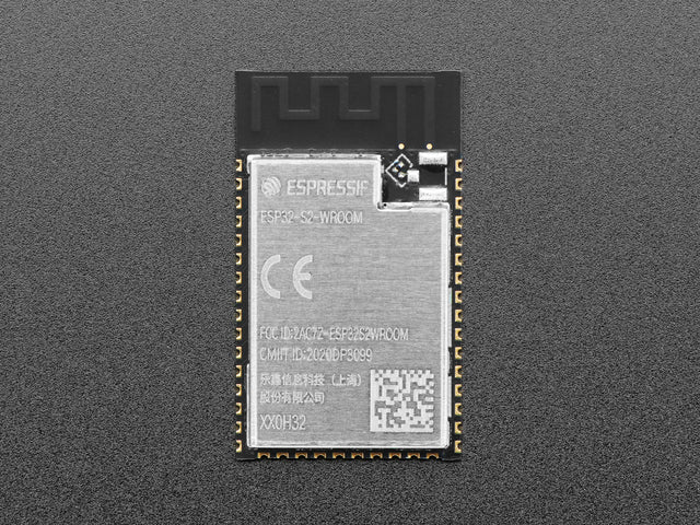 ESP32-S2 WROOM Module with PCB Antenna - 4 MB flash and no PSRAM