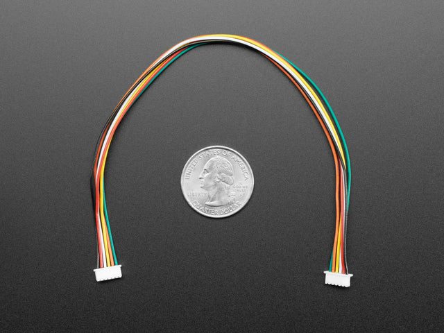 1.25mm Pitch 6-pin Cable 20cm long 1:1 Cable